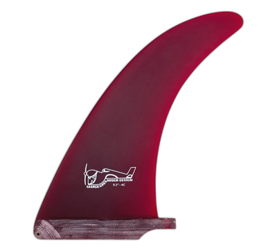 Greenough 4-C surfboard fin in Red by True Ames - Pemulis Water & Power