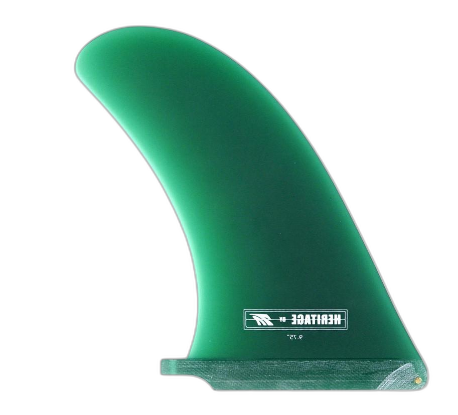 Heritage surfboard fin in Green by True Ames - Pemulis Water & Power