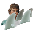 John Simon Quad Type I - Futures Compatible (Solid Fiberglass) surfboard fin in Lifestyle by True Ames - Pemulis Water & Power