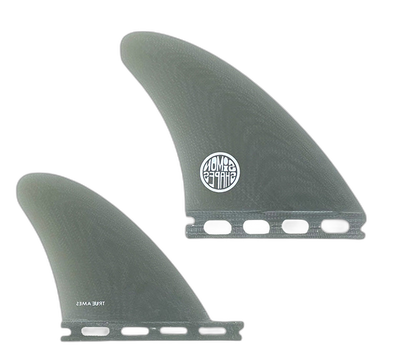 John Simon Quad Type I - Futures Compatible (Solid Fiberglass) surfboard fin in Smoke by True Ames - Pemulis Water & Power