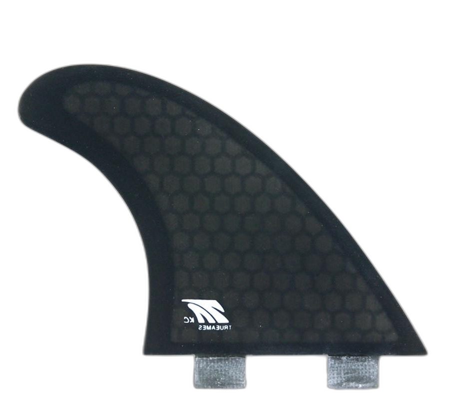 KC Tri - FCS Compatible (Hexcore) surfboard fin in Smoke Hexcore by True Ames - Pemulis Water & Power