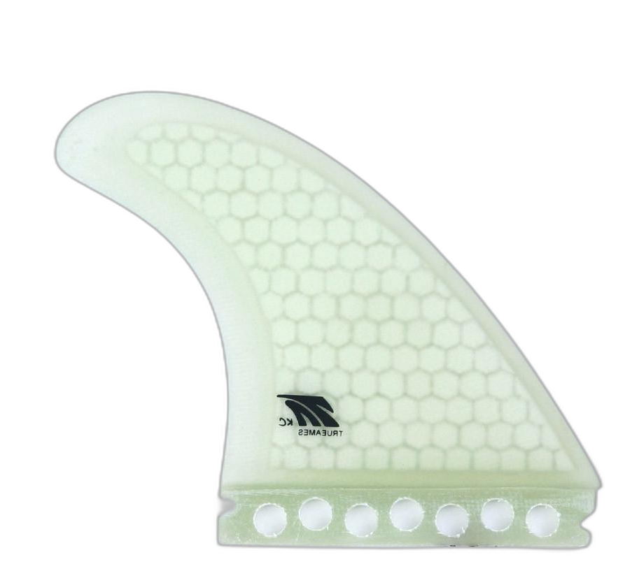 KC Tri - Futures Compatible (Hexcore) surfboard fin in Clear Hexcore by True Ames - Pemulis Water & Power