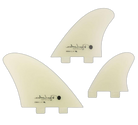 Lovelace Asymmetrical Regular - FCS Compatible (Solid Fiberglass) surfboard fin in Clear by True Ames - Pemulis Water & Power