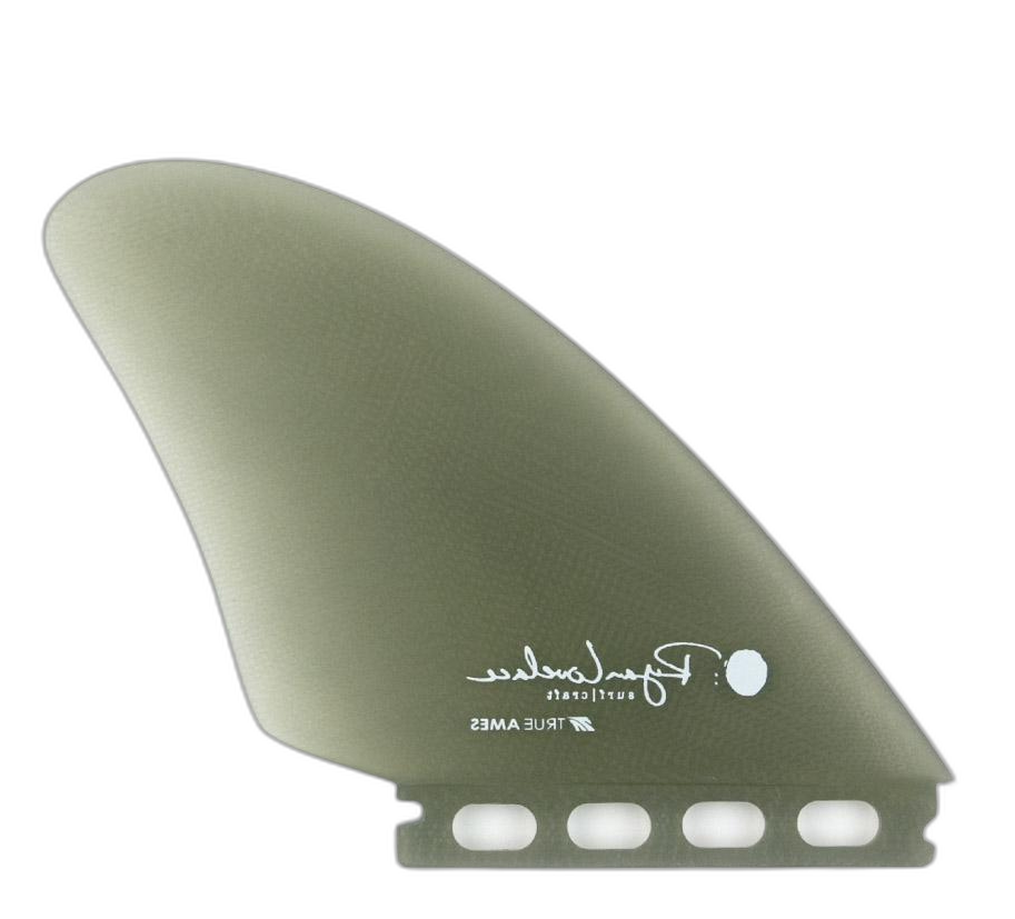 Lovelace Piggyback Keel - Futures Compatible (Solid Fiberglass) surfboard fin in Smoke by True Ames - Pemulis Water & Power