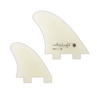 Lovelace Piggyback Quad - FCS Compatible (Solid Fiberglass) surfboard fin in Clear by True Ames - Pemulis Water & Power