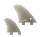 Lovelace Piggyback Quad - FCS Compatible (Solid Fiberglass) surfboard fin in Smoke by True Ames - Pemulis Water & Power
