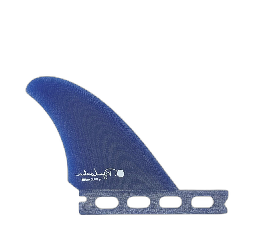 Lovelace Side Bites - Futures Compatible (Solid Fiberglass) surfboard fin in Blue by True Ames - Pemulis Water & Power