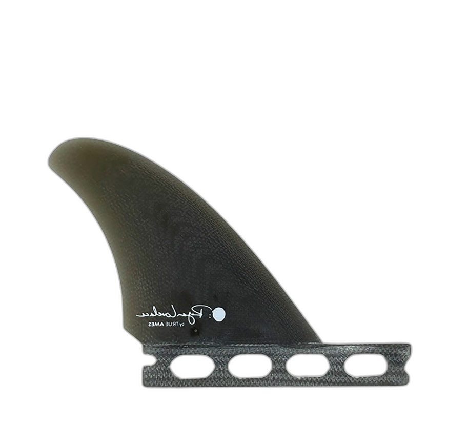 Lovelace Side Bites - Futures Compatible (Solid Fiberglass) surfboard fin in Smk by True Ames - Pemulis Water & Power
