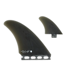 Lovelace Twinzer - FCS / Futures Compatible (Solid Fiberglass) surfboard fin in Smk by True Ames - Pemulis Water & Power