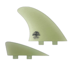 Mackie Big Twin + Trailer - FCS Compatible (Solid Fiberglass) surfboard fin in Clr by True Ames - Pemulis Water & Power