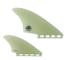 Mackie Quad - Futures Compatible (Solid Fiberglass) surfboard fin in Clr by True Ames - Pemulis Water & Power