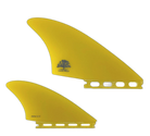Mackie Quad - Futures Compatible (Solid Fiberglass) surfboard fin in Yel by True Ames - Pemulis Water & Power