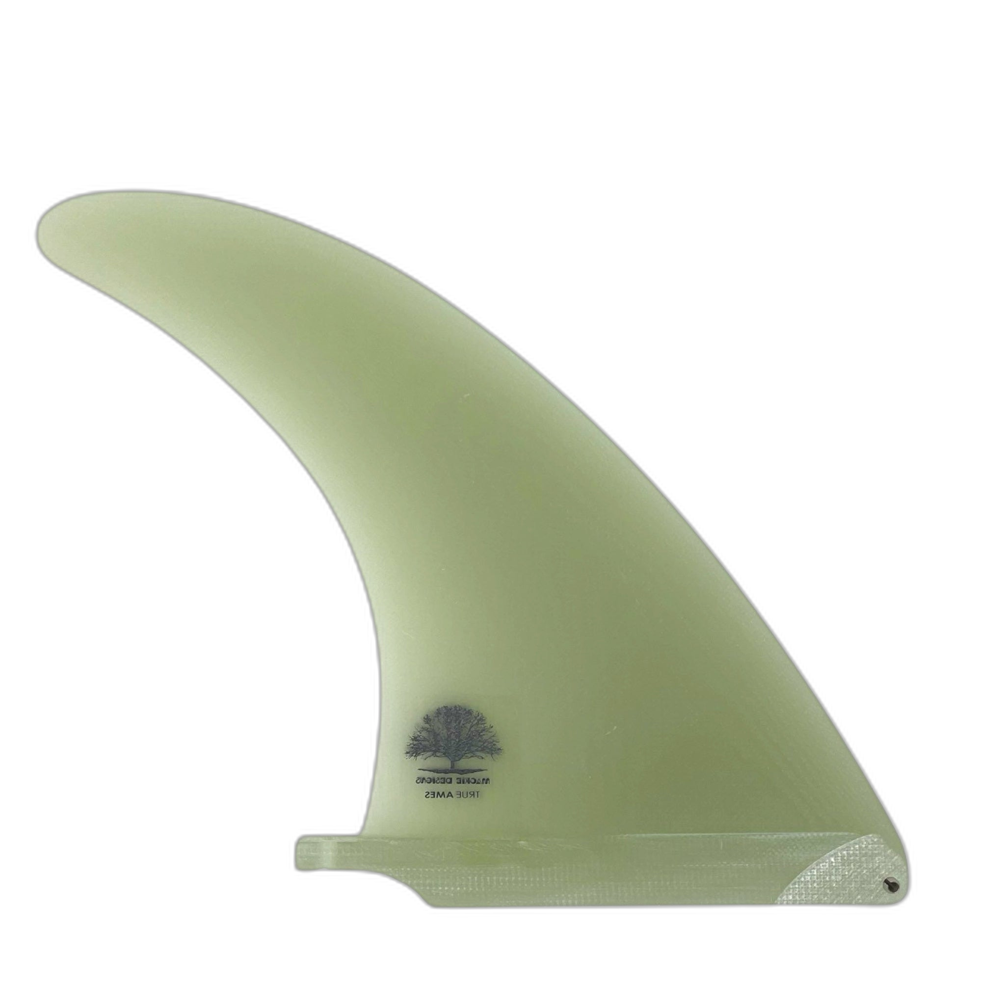 Mackie Smooth Glide surfboard fin in Clear by True Ames - Pemulis Water & Power