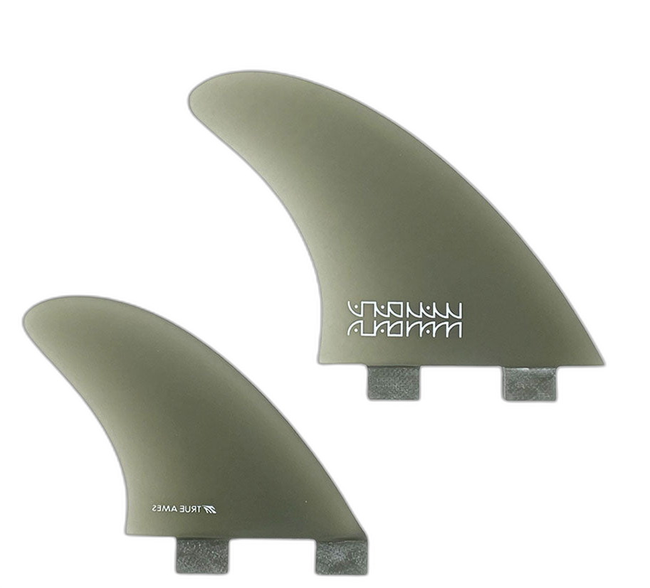 Mandala AK4 Quad - FCS Compatible (Solid Fiberglass) surfboard fin in Smk by True Ames - Pemulis Water & Power