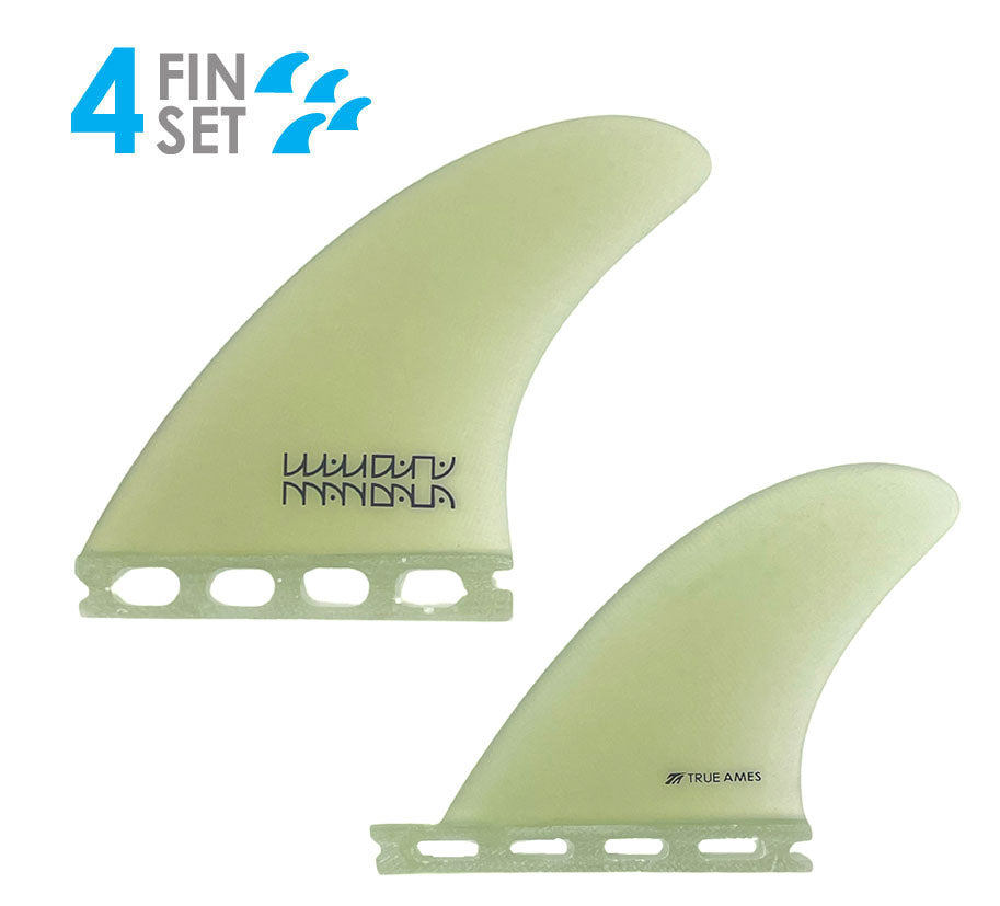 True Ames Mandala AK4 Quad Fins Quad Fins