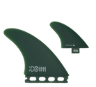 Mandala Twinzer - FCS / Futures Compatible (Solid Fiberglass) surfboard fin in Green by True Ames - Pemulis Water & Power