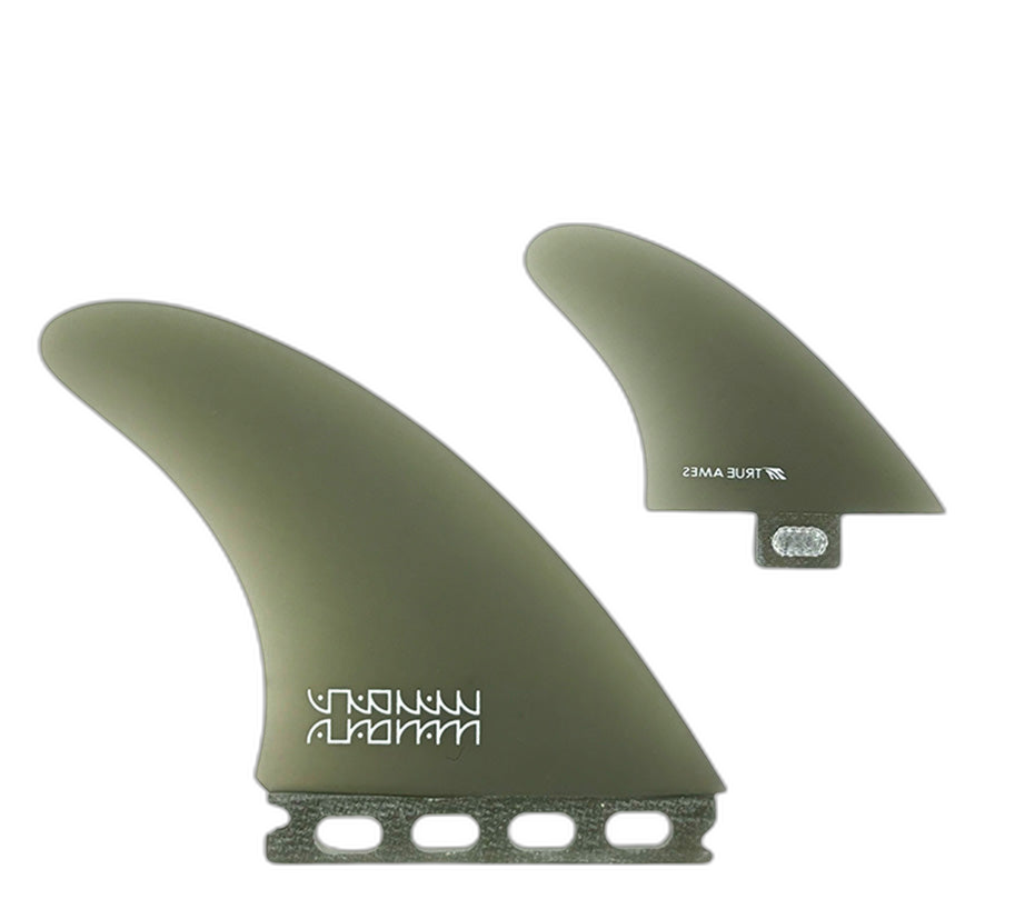 Mandala Twinzer - FCS / Futures Compatible (Solid Fiberglass) surfboard fin in Fut by True Ames - Pemulis Water & Power