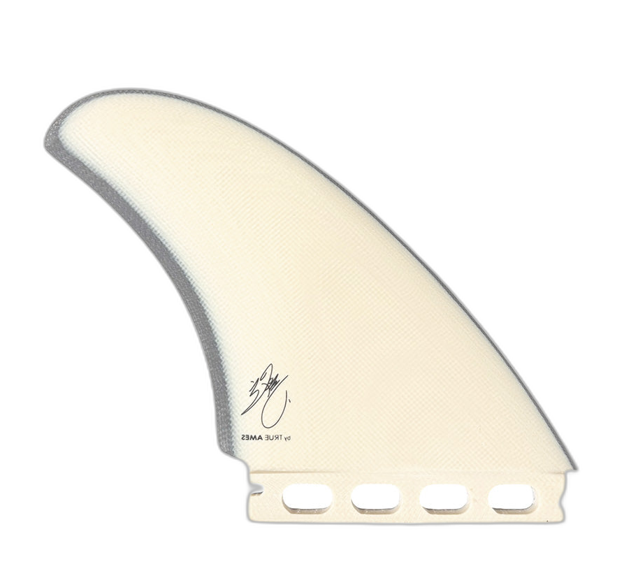 McCallum Twin - Futures Compatible (Solid Fiberglass) surfboard fin in Royalcharcoal by True Ames - Pemulis Water & Power
