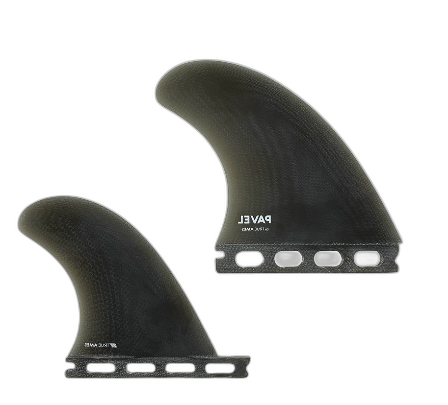 Pavel Quad - Futures Compatible (Solid Fiberglass) surfboard fin in Smk by True Ames - Pemulis Water & Power