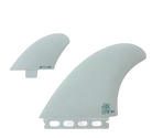 Derrick Disney RDM Twinzer - FCS / Futures Compatible (Solid Fiberglass) surfboard fin in ivory - twinzer fins by True Ames at Pemulis Water & Power