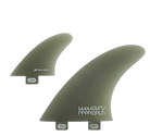 Mandala Twinzer - FCS Compatible (Solid Fiberglass) surfboard fin in smoke - twinzer fins by True Ames at Pemulis Water & Power