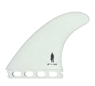 Proctor Power Broker Large - Futures Compatible (Solid Fiberglass) surfboard fin in white - surfboard fin by True Ames at Pemulis Water & Power