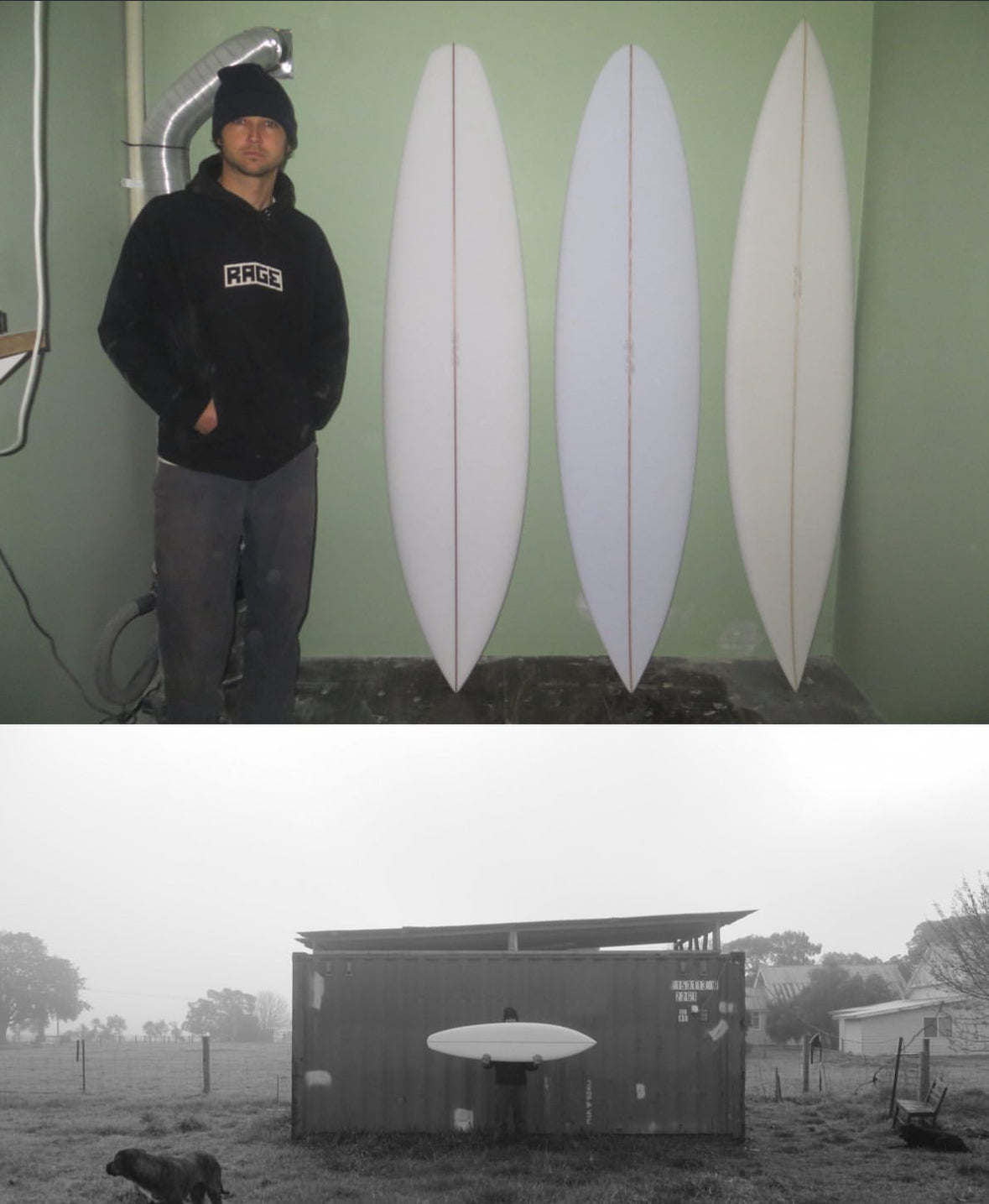 Rage Logo Hoodie Black - Close Up