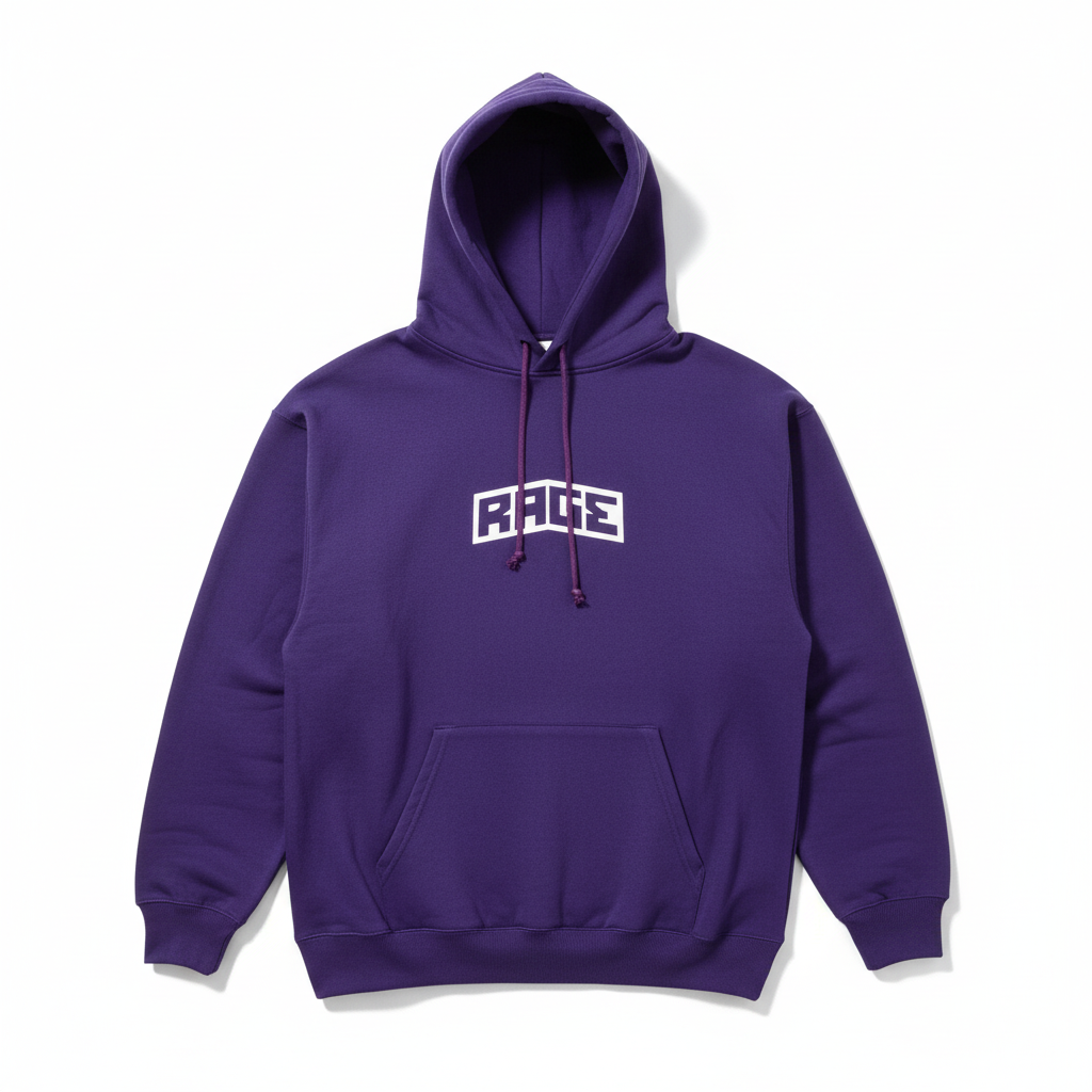 Rage Logo Hoodie Purple - Product Shot