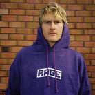 Rage Logo Hoodie Purple - Alternate View