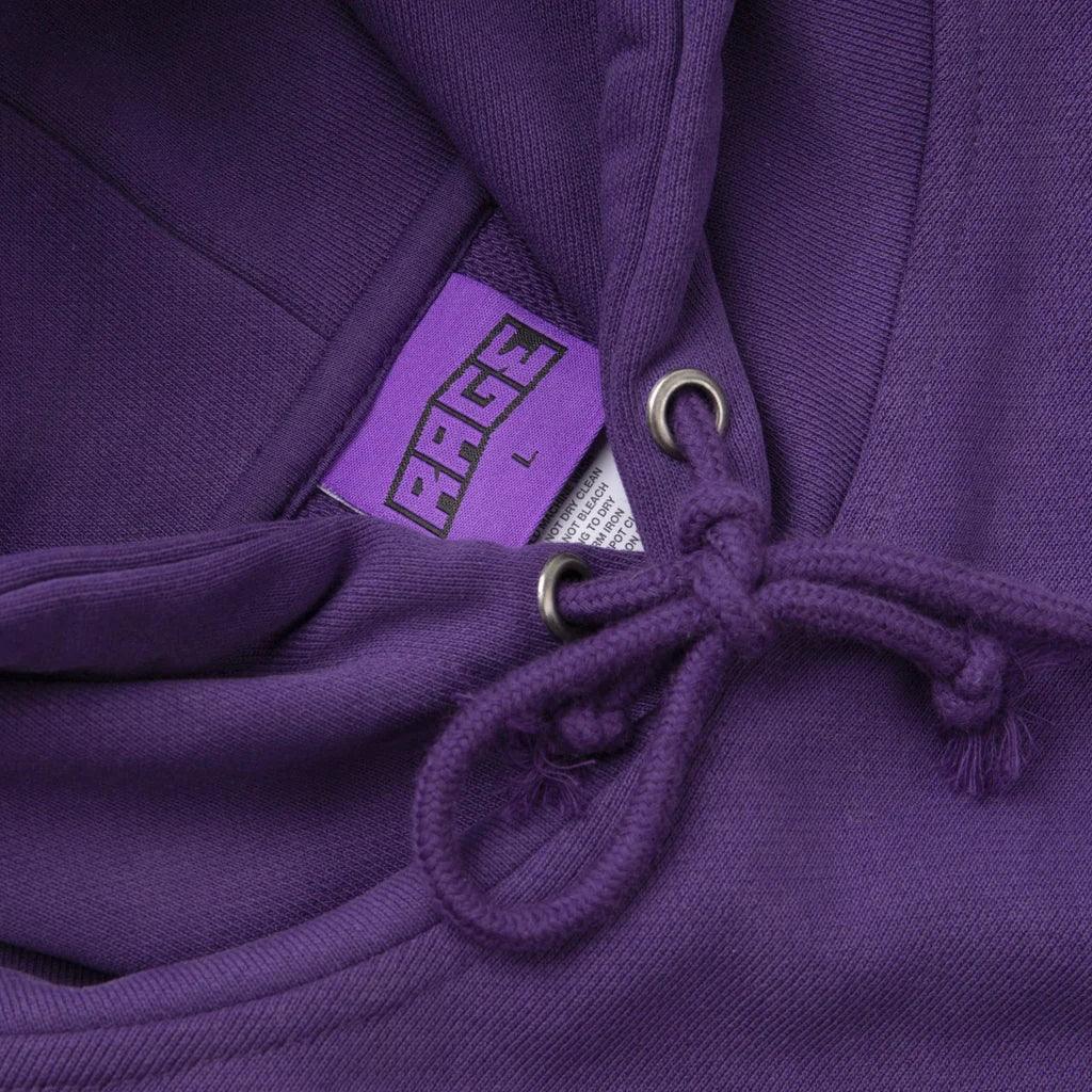 Rage Logo Hoodie Purple - In Use