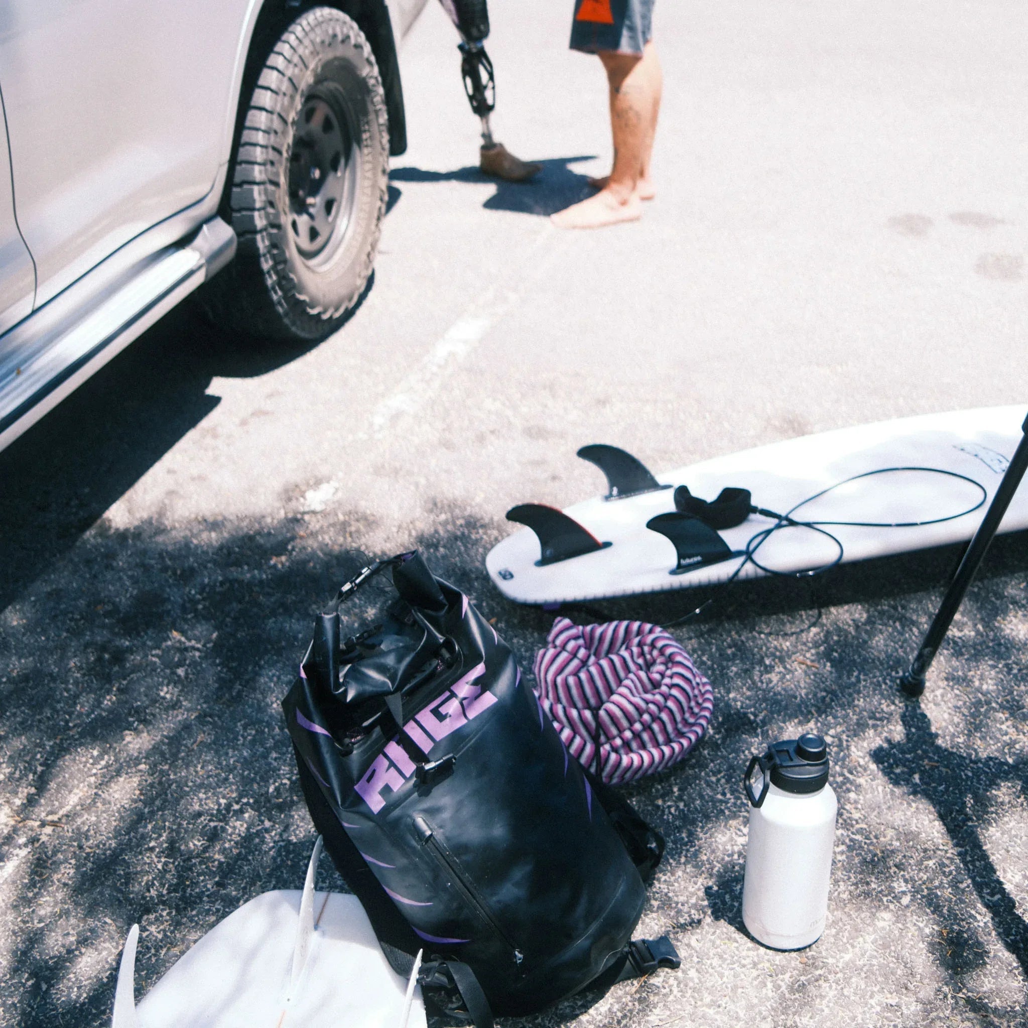 Rage Wet Dry Backpack - In Use