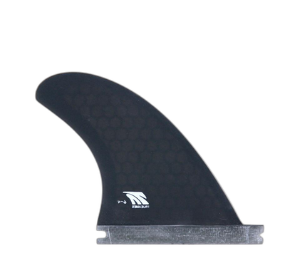 6-4 Rear Quad - Futures Compatible (Hexcore) surfboard fin in Smoke Hexcore by True Ames - Pemulis Water & Power