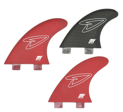 Roberts 5 Fin - FCS Compatible (Hexcore) surfboard fin in Img1 by True Ames - Pemulis Water & Power (transparent)