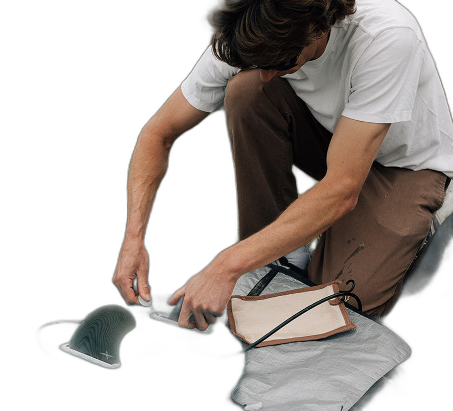 Ryan Burch Asymmetrical Regular - Futures Compatible (Solid Fiberglass) surfboard fin in Asset1 by True Ames - Pemulis Water & Power