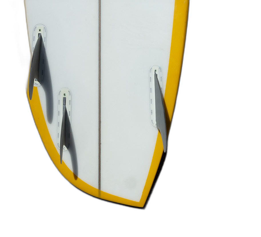 Ryan Burch Asymmetrical Regular - Futures Compatible (Solid Fiberglass) surfboard fin in Asset2 by True Ames - Pemulis Water & Power
