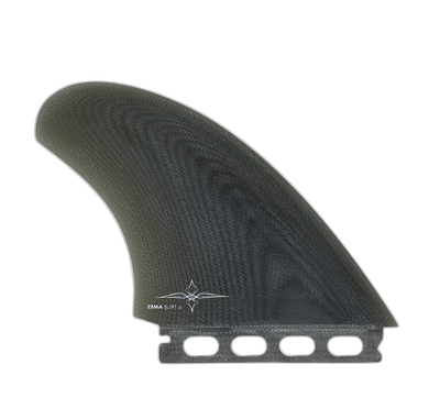 Ryan Burch Twin - Futures Compatible (Solid Fiberglass) surfboard fin in Smk by True Ames - Pemulis Water & Power