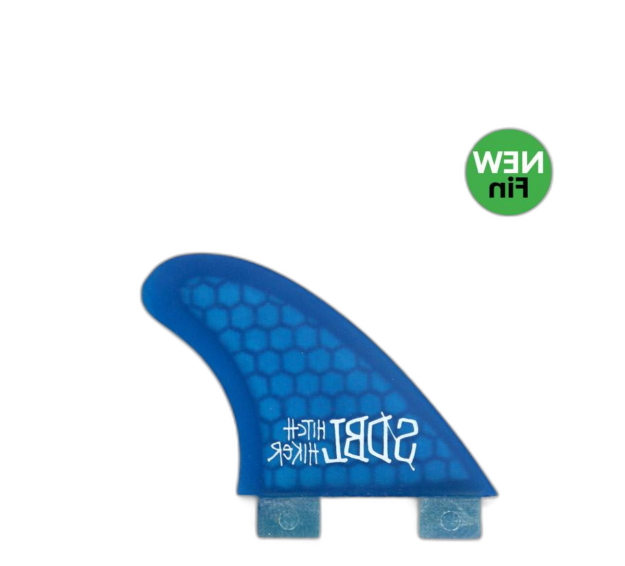 Stüssy Hitch Hiker - FCS Compatible (Hexcore) surfboard fin in Blue Hexcore by True Ames - Pemulis Water & Power