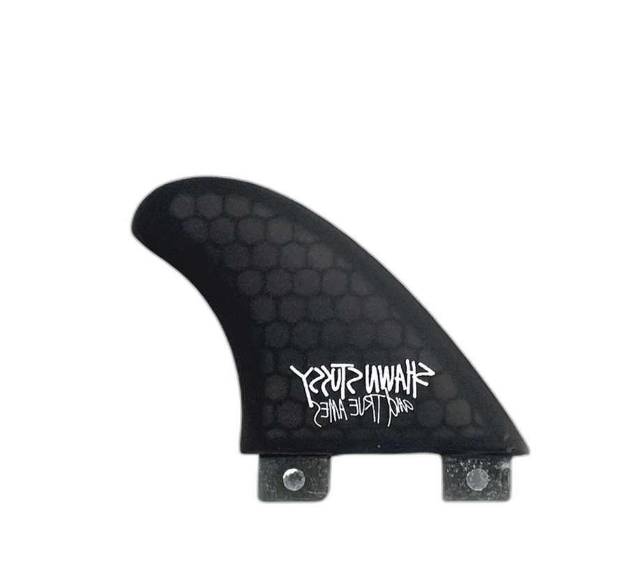 Stüssy Hitch Hiker - FCS Compatible (Hexcore) surfboard fin in Smoke by True Ames - Pemulis Water & Power