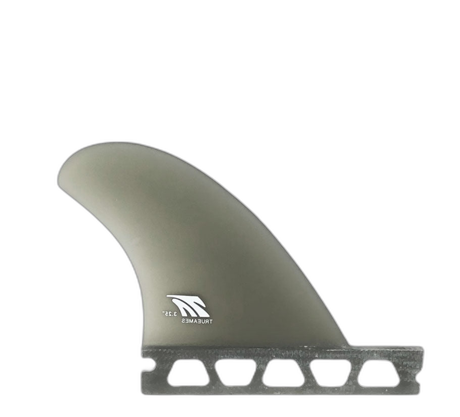 Side Bite 3.25 - Futures Compatible (Solid Fiberglass) surfboard fin in Smk by True Ames - Pemulis Water & Power