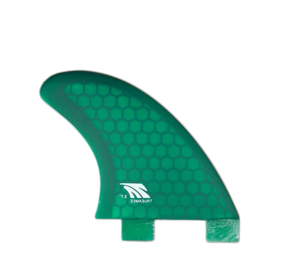 Side Bite 3.7 - FCS Compatible (Hexcore) surfboard fin in 7 Green Fcs by True Ames - Pemulis Water & Power