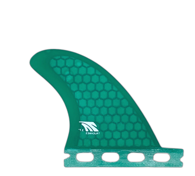 Side Bite 3.7 - Futures Compatible (Hexcore) surfboard fin in Grn by True Ames - Pemulis Water & Power