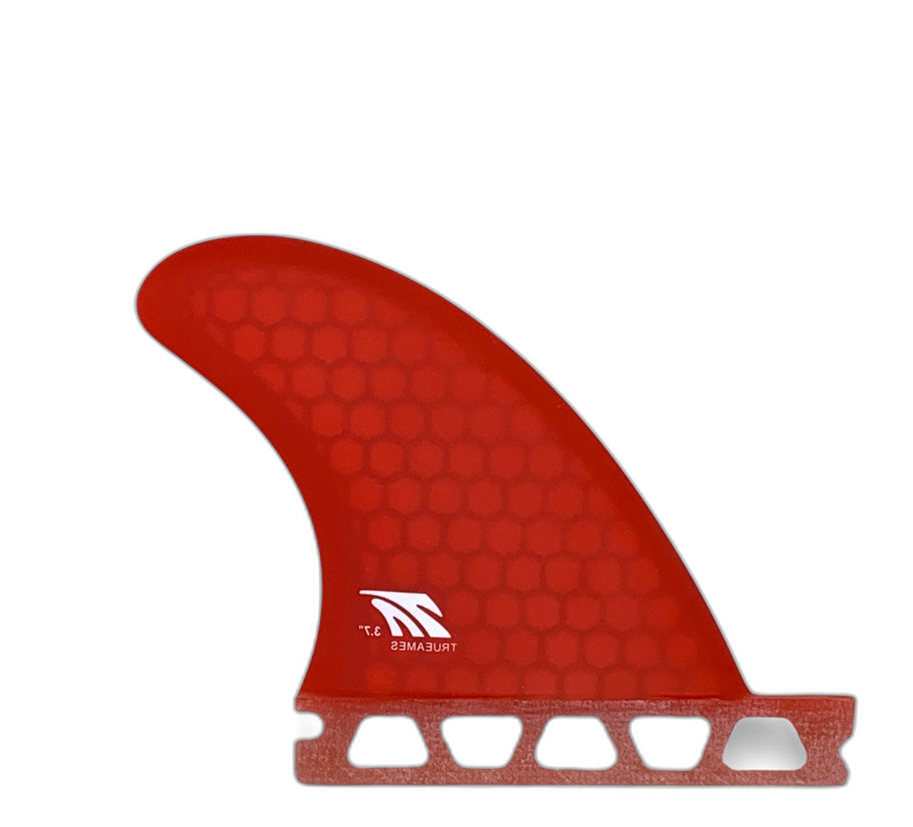 Side Bite 3.7 - Futures Compatible (Hexcore) surfboard fin in Red by True Ames - Pemulis Water & Power