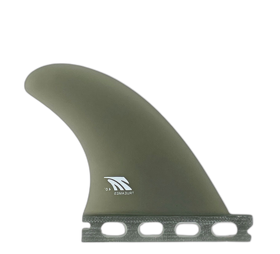 Side Bite 4.0 - Futures Compatible (Solid Fiberglass) surfboard fin in Smk by True Ames - Pemulis Water & Power
