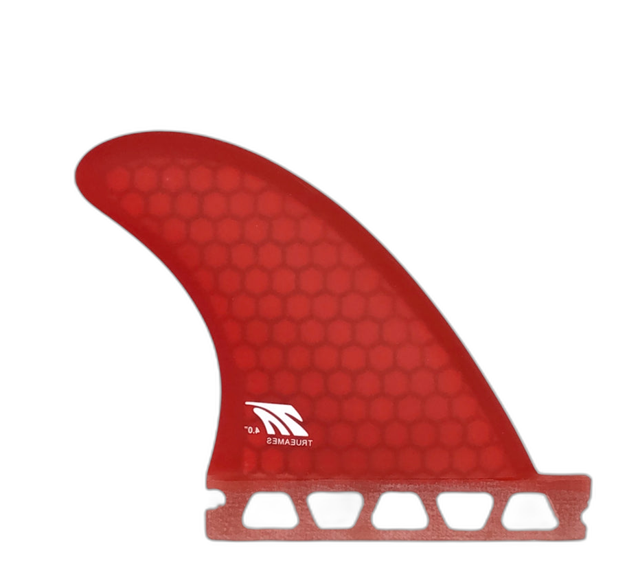 Side Bite 4.0 - Futures Compatible (Hexcore) surfboard fin in Red by True Ames - Pemulis Water & Power
