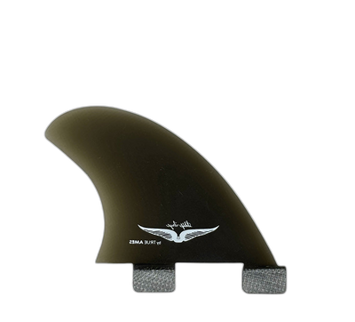 Skip Frye Side Bites 3.0" - FCS Compatible (Solid Fiberglass) surfboard fin in Smk by True Ames - Pemulis Water & Power