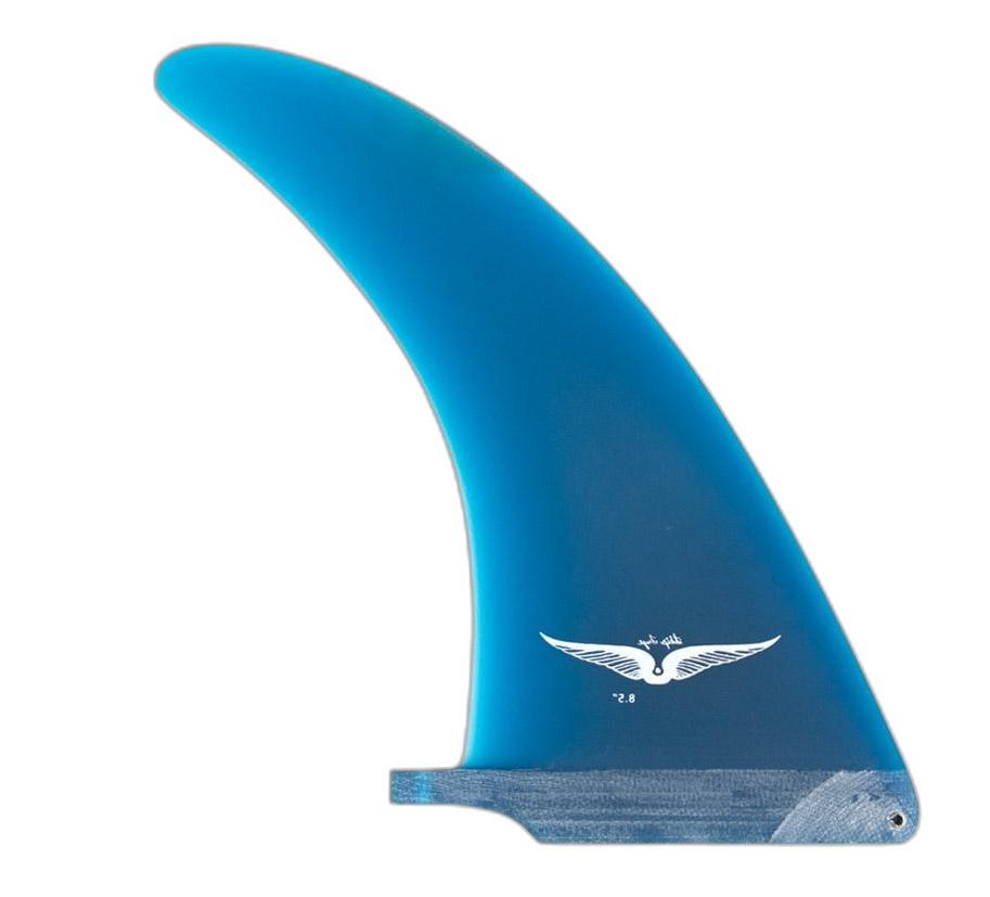 Skip Frye surfboard fin in Blue by True Ames - Pemulis Water & Power