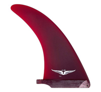 Skip Frye surfboard fin in Red by True Ames - Pemulis Water & Power