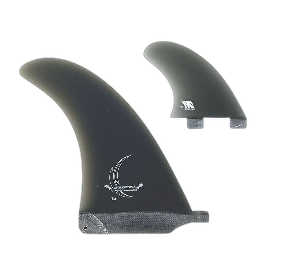 Smith / Parrish: 2+1 Combo - FCS Compatible surfboard fin in Smk by True Ames - Pemulis Water & Power