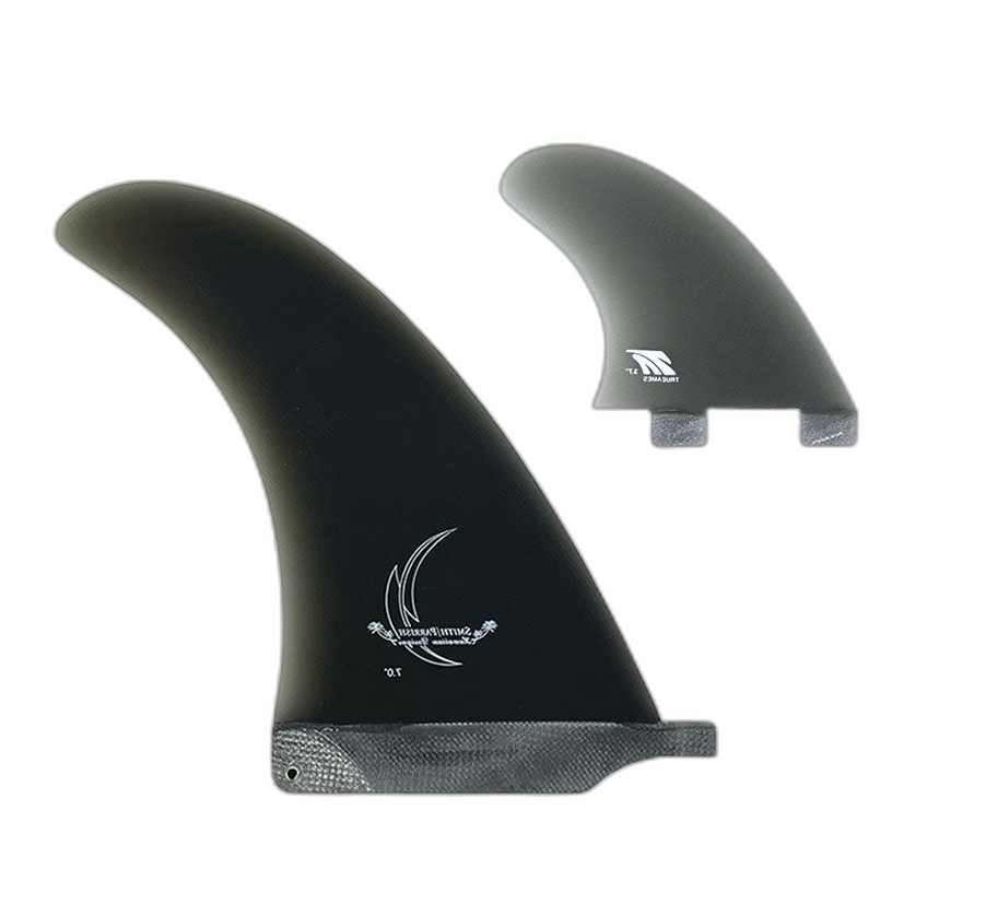 Smith / Parrish: 2+1 Combo - FCS Compatible surfboard fin in Smk by True Ames - Pemulis Water & Power
