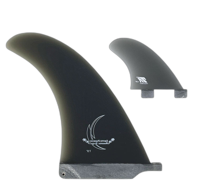 Smith / Parrish: 2+1 Combo - FCS Compatible surfboard fin in Smk by True Ames - Pemulis Water & Power